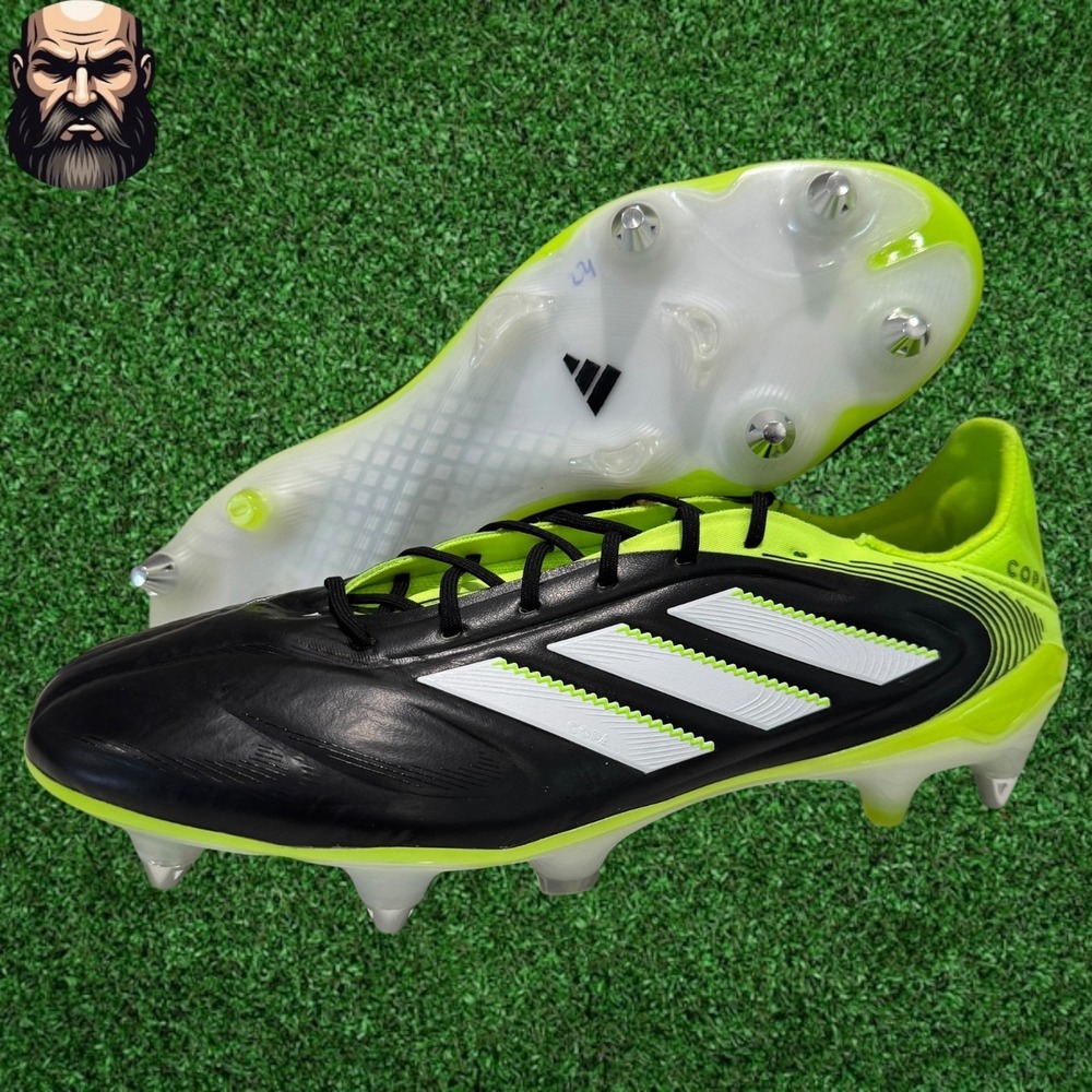 Adidas Copa Pure 3 Elite SG Core Black Lucid Lemon Cleats JR2822 Men's Size 9